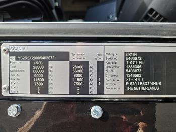 Scania T520 6x2*4 TORPEDO / HAUBER / LIFT STEERING AXLE